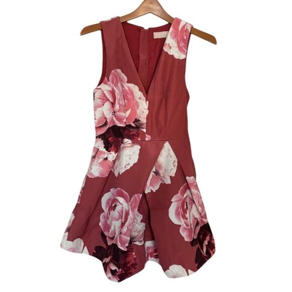 Keepsake The Label Floral Gone Girl Dress Pink Rose- Size S - Picture 2 of 8